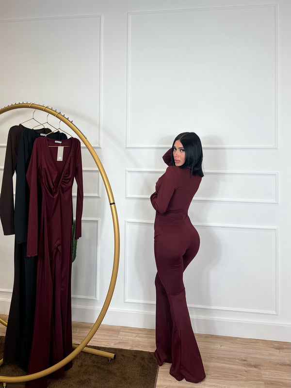 JUMPSUIT LUXE BORDEAUX