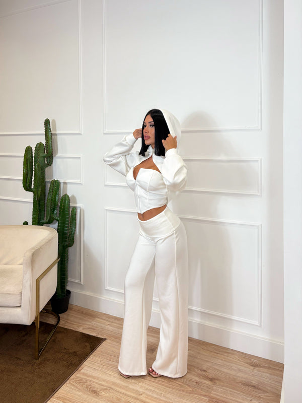 CO/ORD SET TUTA KIRA WHITE
