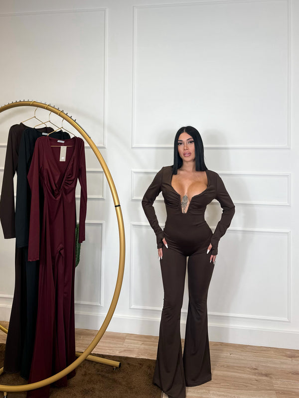 JUMPSUIT LUXE BROWN