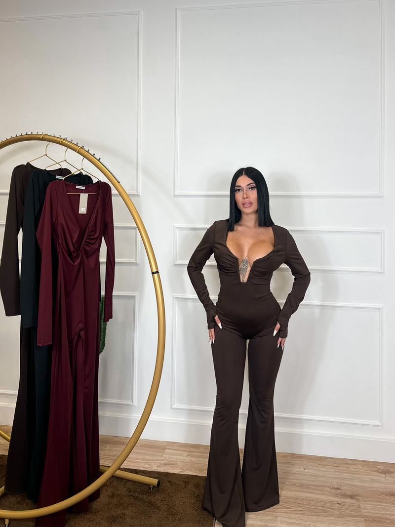JUMPSUIT LUXE BROWN
