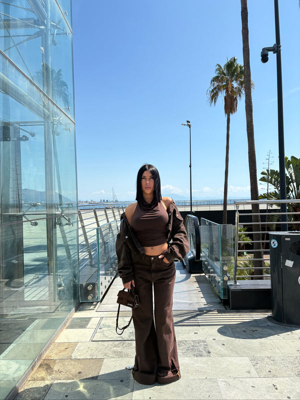 JEANS JUSTWEST BROWN
