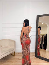 SET LEOPARD RED