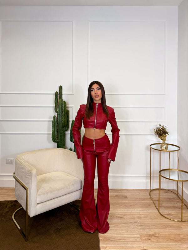 CO/ORD SET KIM BORDEAUX