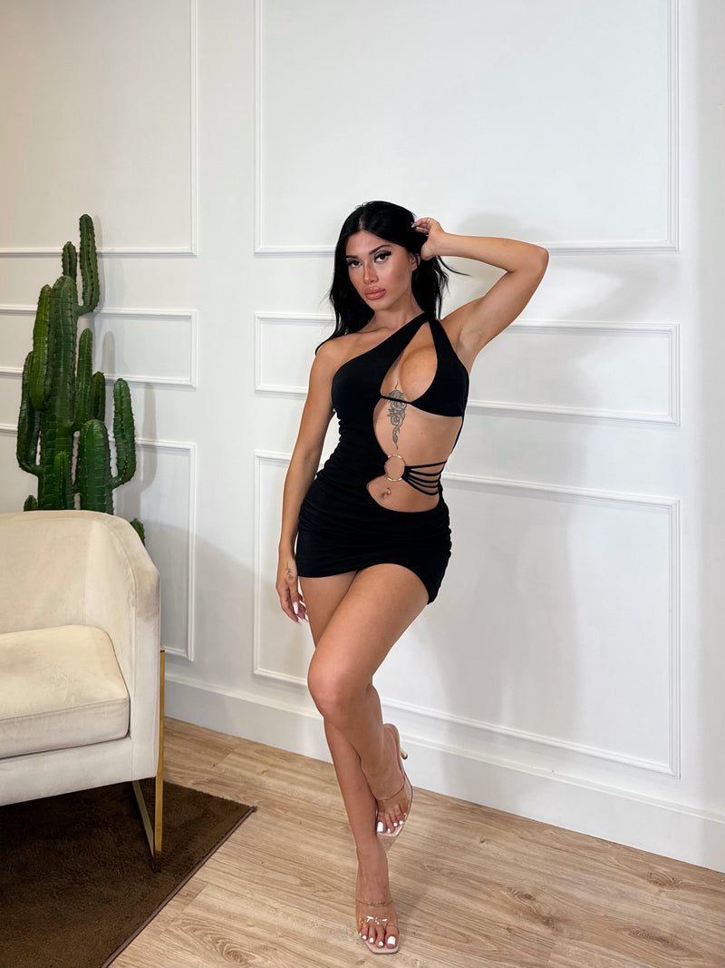 MINI DRESS CLODDIE BLACK