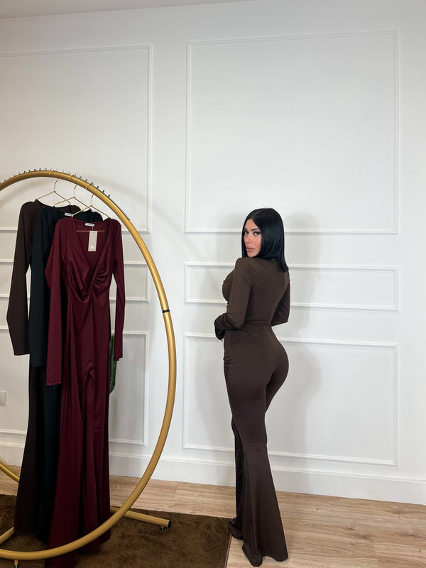 JUMPSUIT LUXE BROWN