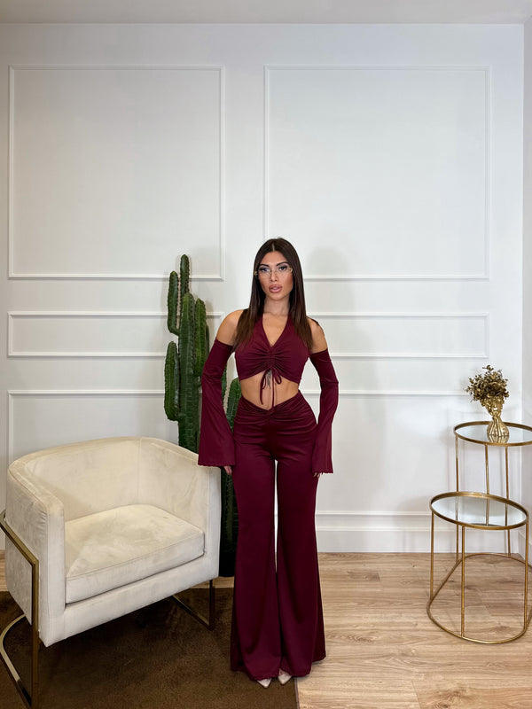 CO/ORD SET VERA BORDEAUX