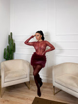 MINI DRESS FUR